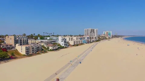 Alamitos Beach Walk Stock Footage 341774199
