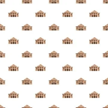 Alamo building pattern design repeat background Stock Illustration