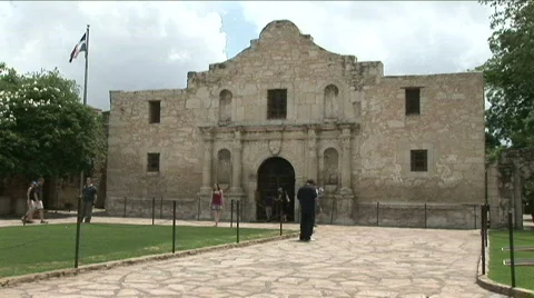 The alamo front 2 Stock Footage 724511