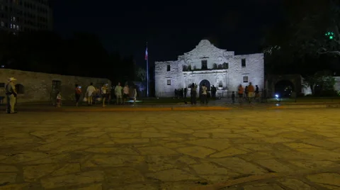 Alamo at Night Timelapse Stock Footage 65020053