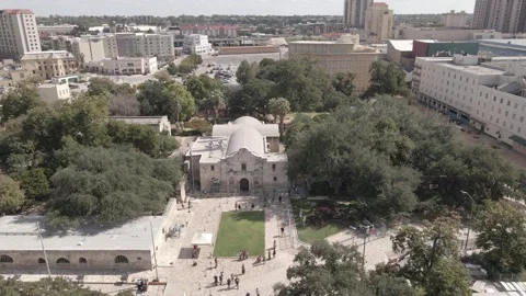 The Alamo Pan Shot Video stock 245290726