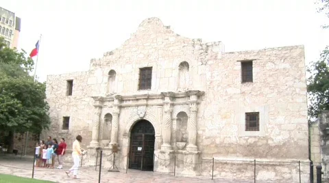 Alamo in San Antonio Stock Footage 642811