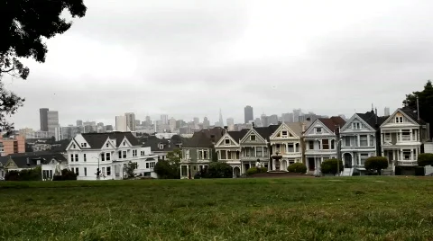 Alamo Square Stock Footage 435742