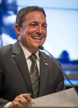Alan Lindenmoyer, program manager, NASA's Commercial Crew and Cargo Program.. Fotos de archivo