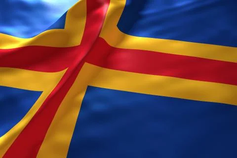 Aland flag background 스톡 일러스트