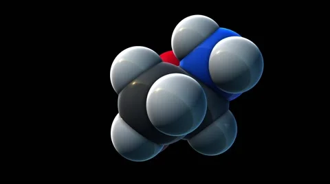 Alanine, molecular model Video stock 64826090