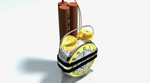 Alarm Bomb Explodes Video stock 648319