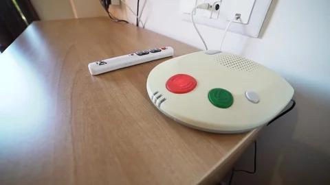 Alarm button Stock Footage 89650936