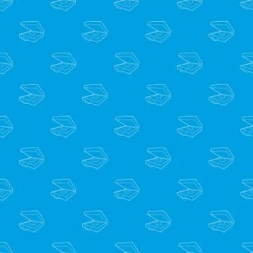 Alarm button pattern seamless blue イラスト素材