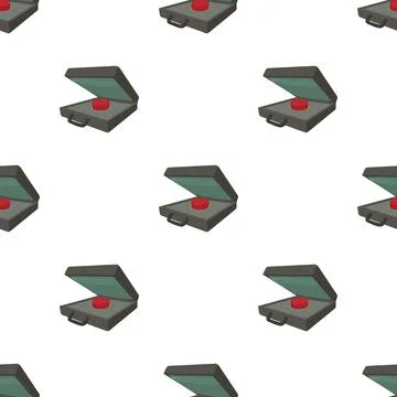 Alarm button pattern seamless vector Stock Illustration