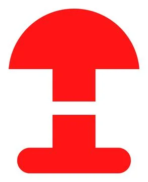 Alarm Button Vector Icon Flat Illustration Stock Illustration