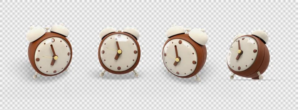 Alarm clock 3d icon Illustration