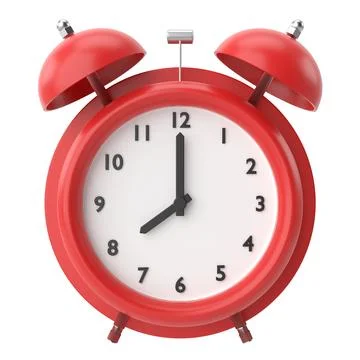 Alarm clock. 3D illustration. Stock Illustration