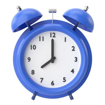 Alarm clock. 3D illustration. Stock Illustration