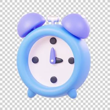 Alarm Clock 3D Illustrations, 3D rendering Stock Illustration