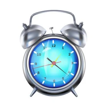 Alarm clock 3d realistic vector illustration イラスト素材