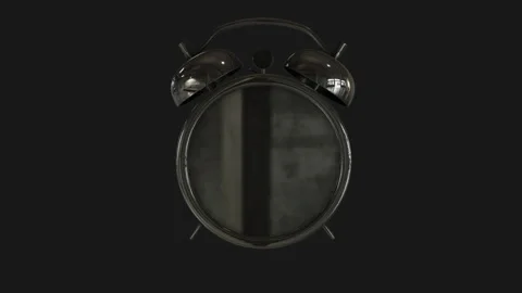 Alarm Clock 3D Rotating Animation Stock Footage 283884114