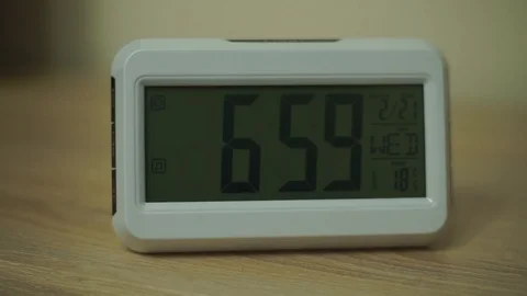 Alarm Clock at 7:00 a.m. Video stock 86428316