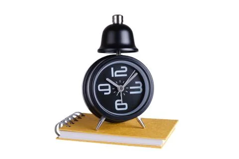 Alarm clock above spring notes Foto stock