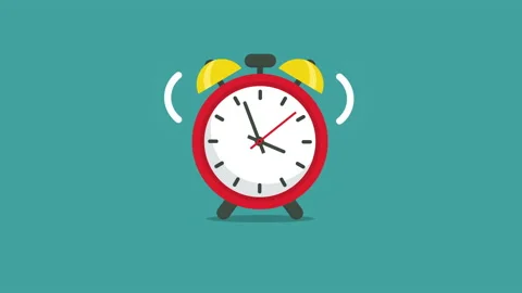 Alarm clock amimation Stock Footage 170138982