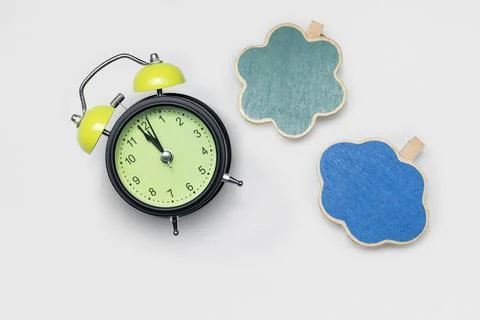 The alarm clock and empty space for copy space 写真素材
