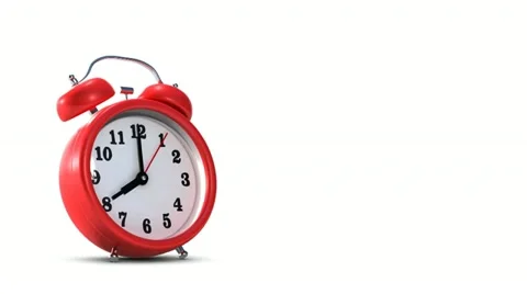 Alarm clock animation Stock Footage
