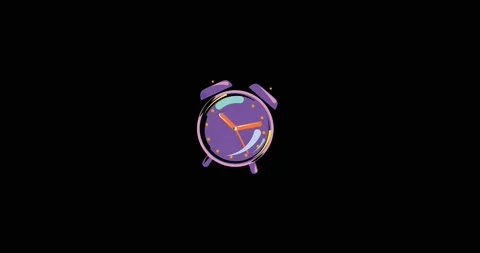 Alarm Clock Animation 스톡 동영상 144122943