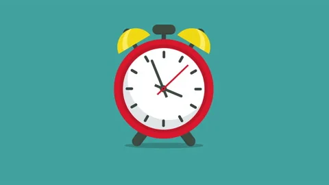 Alarm clock animation Video stock 169998227