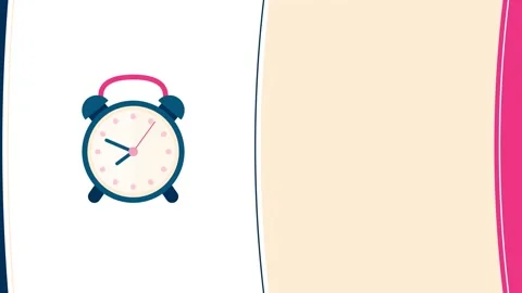 Alarm clock animation Video stock 173091436