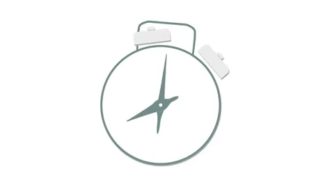 Alarm clock animation Vídeos de archivo 195943318