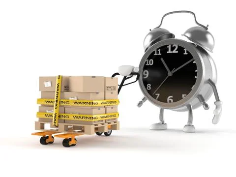 Alarm clock character Illustration