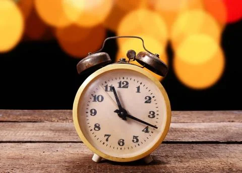 Alarm clock closeup Stock Photos