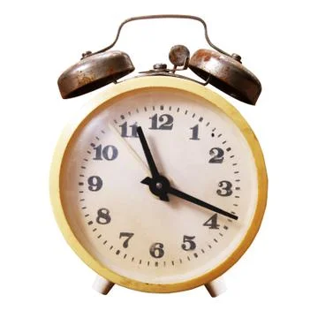 Alarm clock closeup Stock Photos