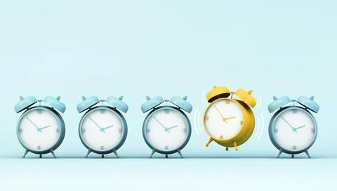 Alarm clock collection Stock Illustration