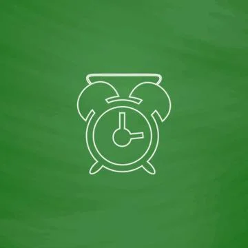 Alarm clock computer symbol Stock Illustration