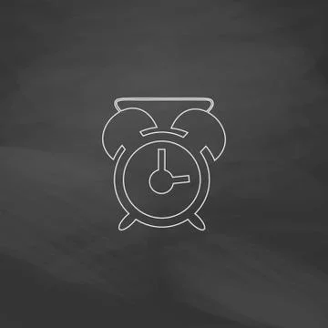 Alarm clock computer symbol Stock Illustration