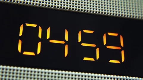 Alarm Clock Digital 5 AM 库存影片 72537218