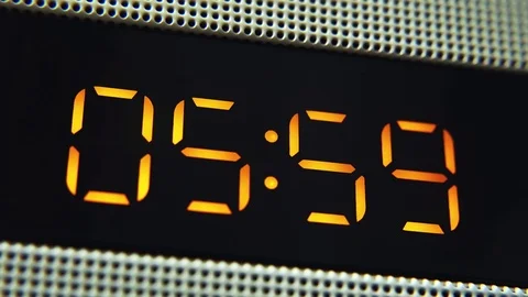 Alarm Clock Digital 6 AM 库存影片 72708716