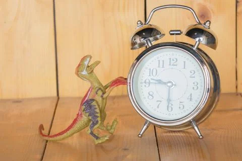 Alarm clock, Dinosaur Stock Photos