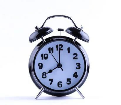Alarm clock  with eight o'clock Stock Photos
