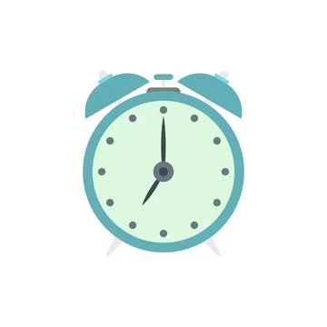 Alarm clock flat icon Stock Illustration