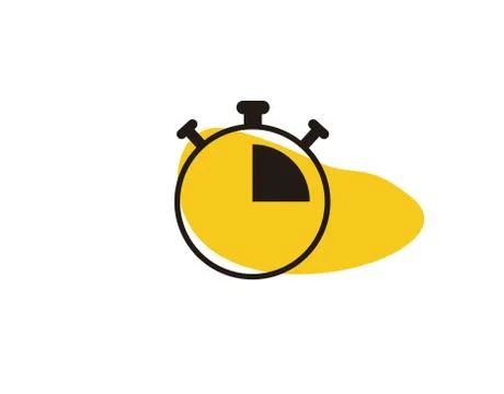 Alarm Clock Flat Icon on white background in vector illustration Stock Illustration