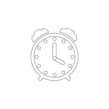 Alarm clock. flat vector icon Stock Illustration