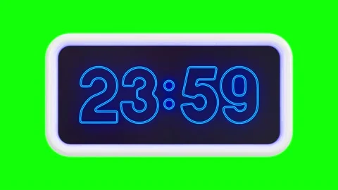 Alarm clock on green background. Isolated 3D render Stock Footage 220838037