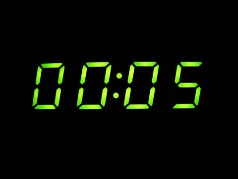Alarm clock with green digits Stock Photos