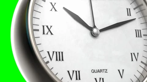 ALARM CLOCK ON GREEN SCREEN Stock Footage 166730245