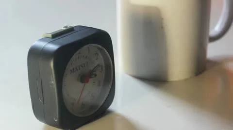 Alarm clock is hit! Stock Footage 10897375