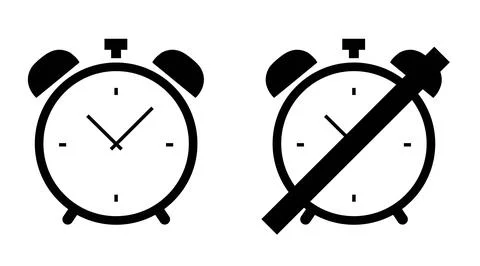Alarm Clock Icon. Stock Illustration