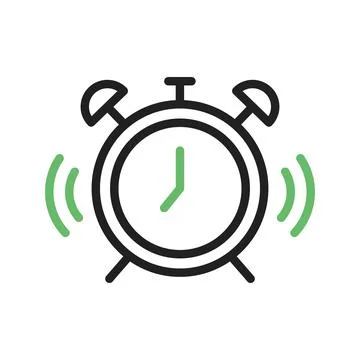 Alarm Clock Icon Image. Stock-Illustration