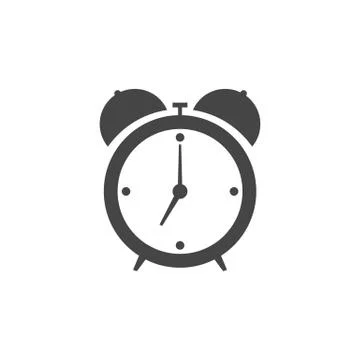 Alarm clock icon isolated on white background Stock Illustration